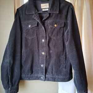 Women's Universal Thread Dark Gray Corduroy Jacket